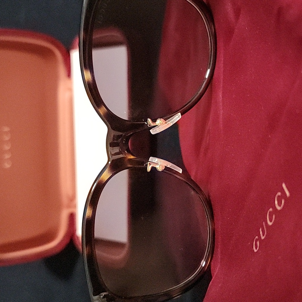 New Authentic Gucci Brown Sunglasses - Picture 4 of 12